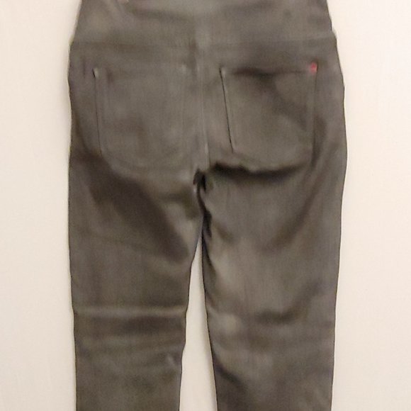 Spanx by Sara Blakley Wax Coated Leggings M Silver Grey Pewter Size Medium - Picture 9 of 11